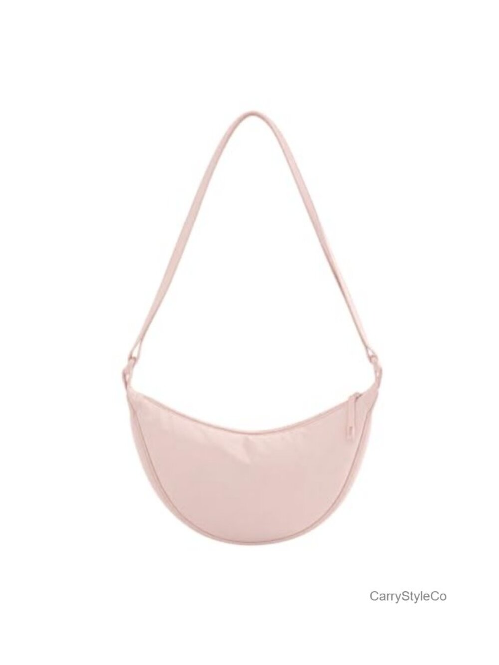 Polyester Crescent Crossbody Sling Bag Lightweight Casual Shoulder Bag